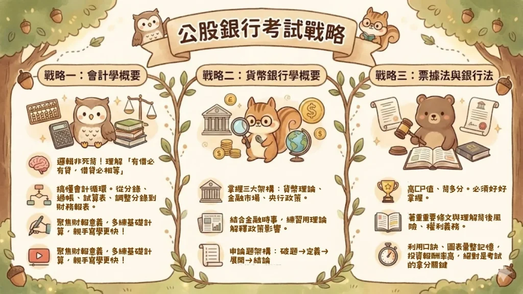 公股銀行考試怎麼準備