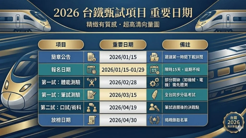 2026台鐵招考