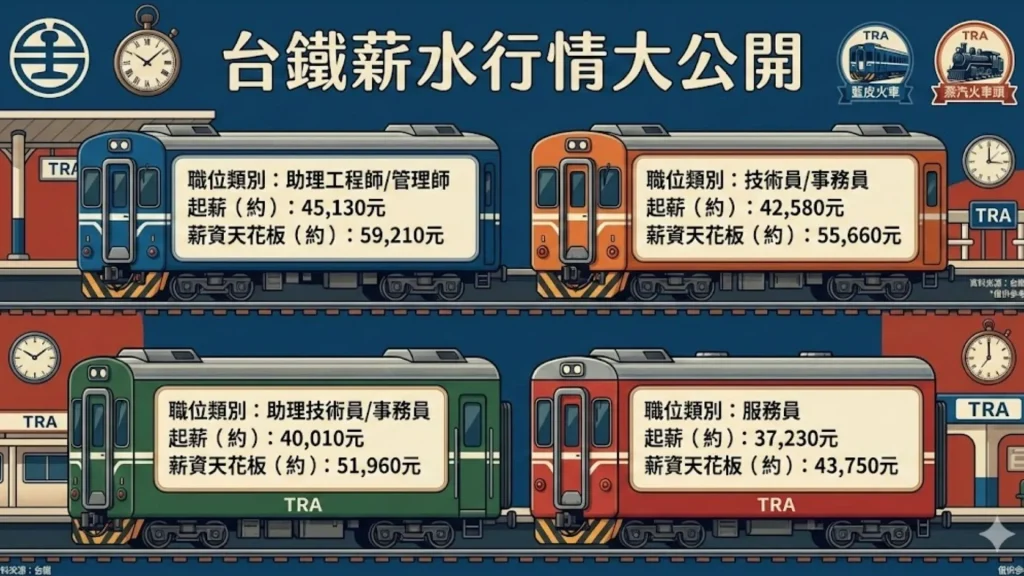 台鐵薪水