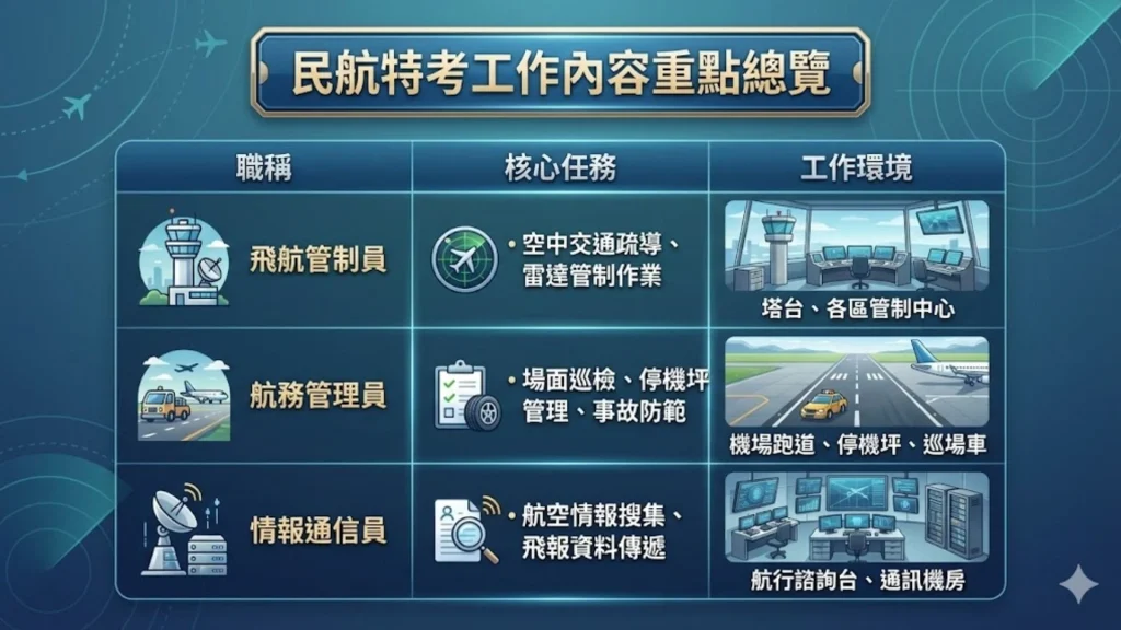 民航特考工作內容