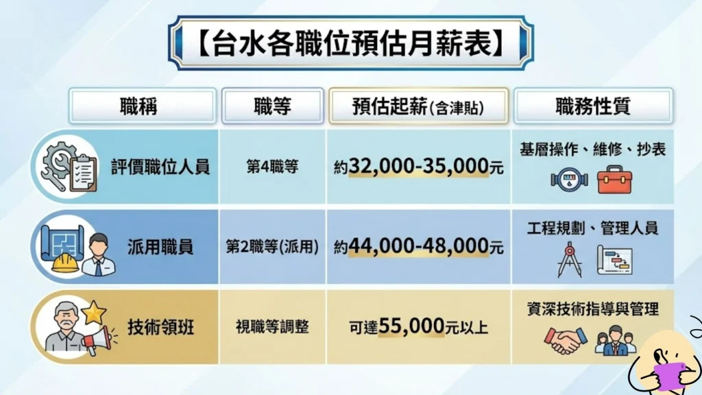 台水職等薪資表