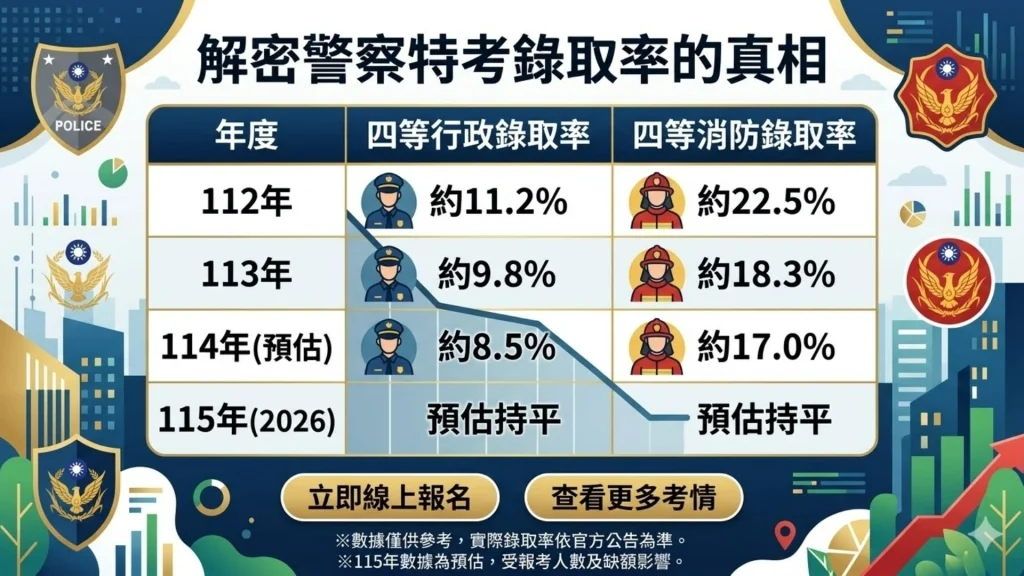 警察特考錄取率