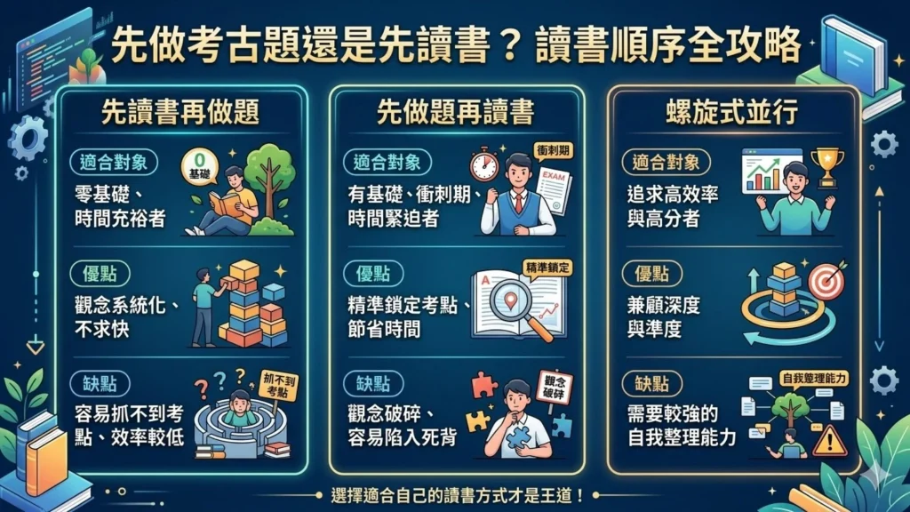 先做考古題還是先讀書